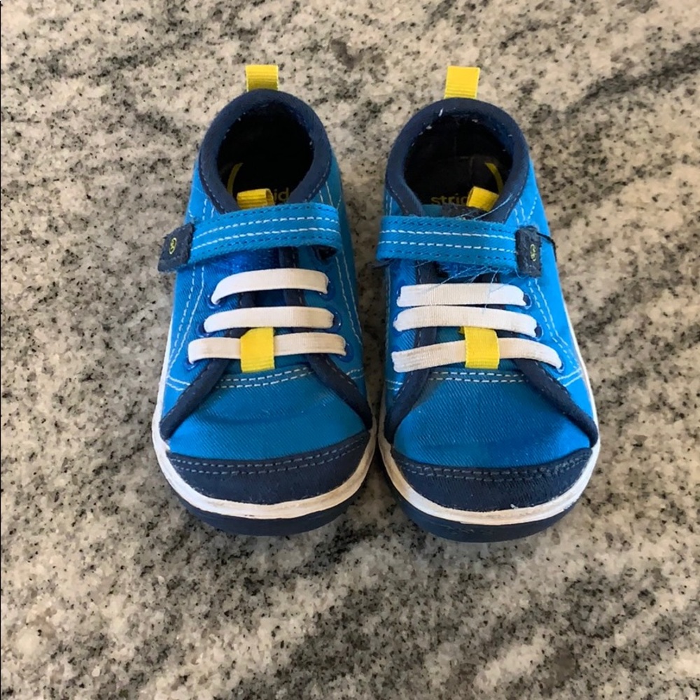 Blue Stride Rite toddler boy slip on sneakers